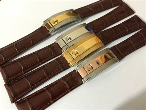 rolex clad watch bands|Rolex leather watch bands.